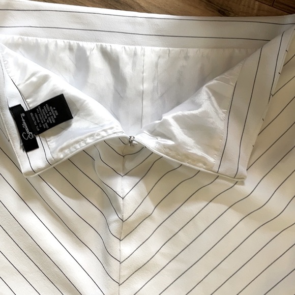 Skirt Suit white with black stripes - Picture 4 of 4